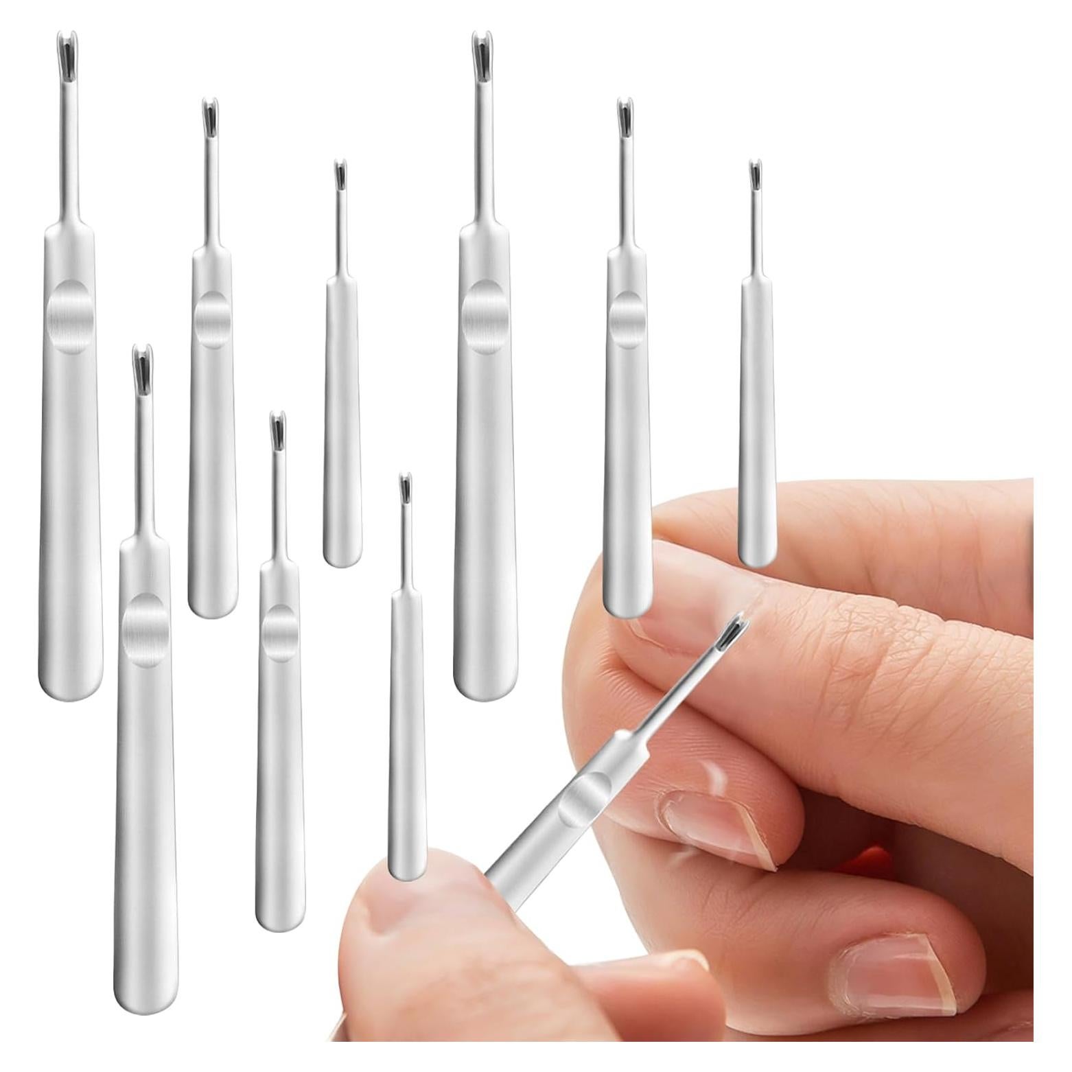 Paquete de 9 Empujadores de Cutículas Thinslimer - Acero Inoxidable