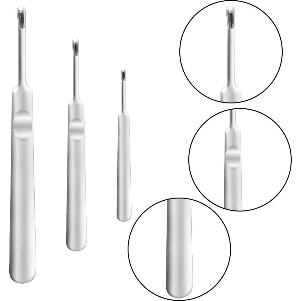 Paquete de 9 Empujadores de Cutículas Thinslimer - Acero Inoxidable