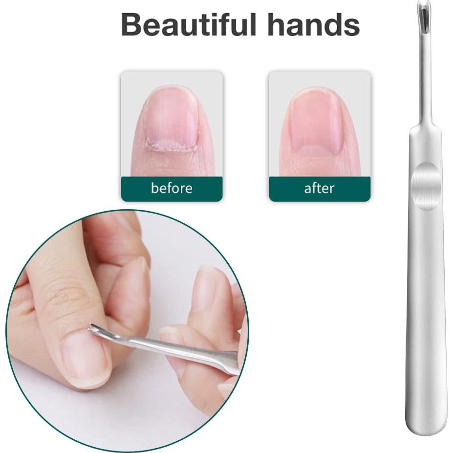 Paquete de 9 Empujadores de Cutículas Thinslimer - Acero Inoxidable