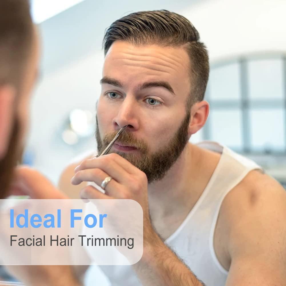 Tijeras para Cejas y Vello Nasal AsonTao - Acero Inoxidable