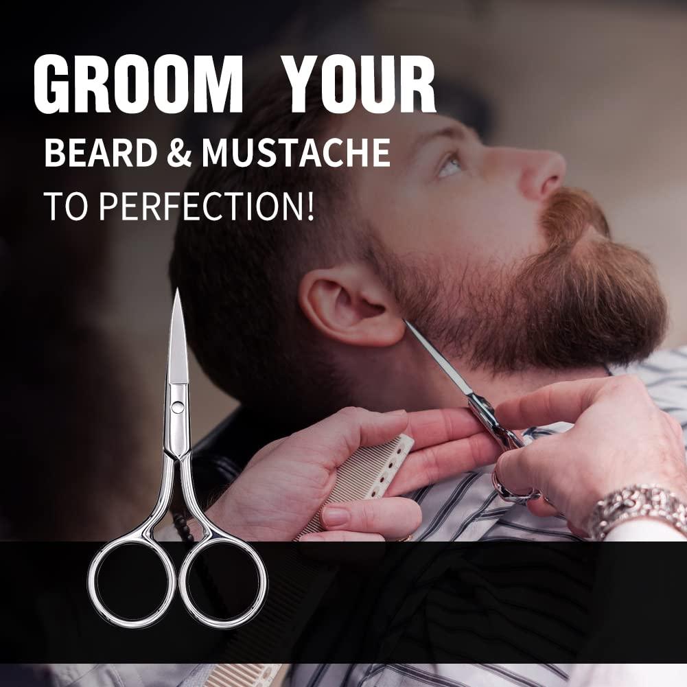 Tijeras para Cejas y Vello Nasal AsonTao - Acero Inoxidable