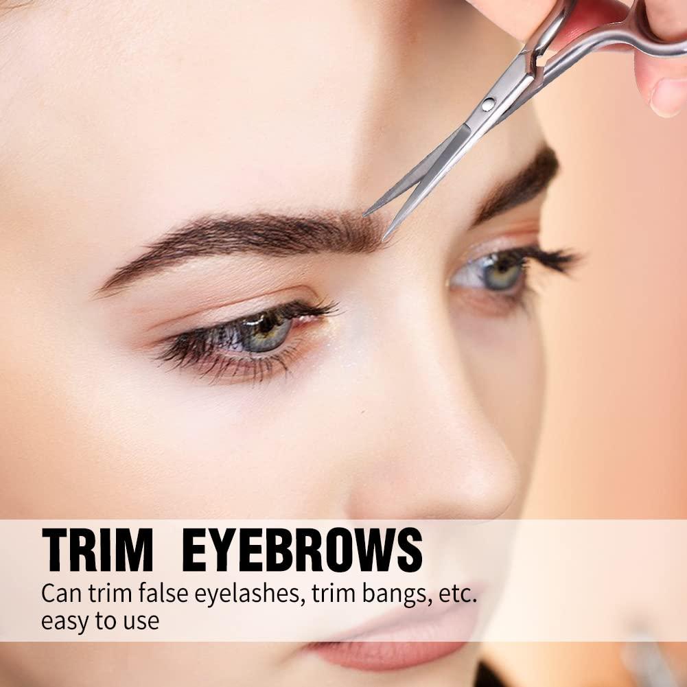 Tijeras para Cejas y Vello Nasal AsonTao - Acero Inoxidable