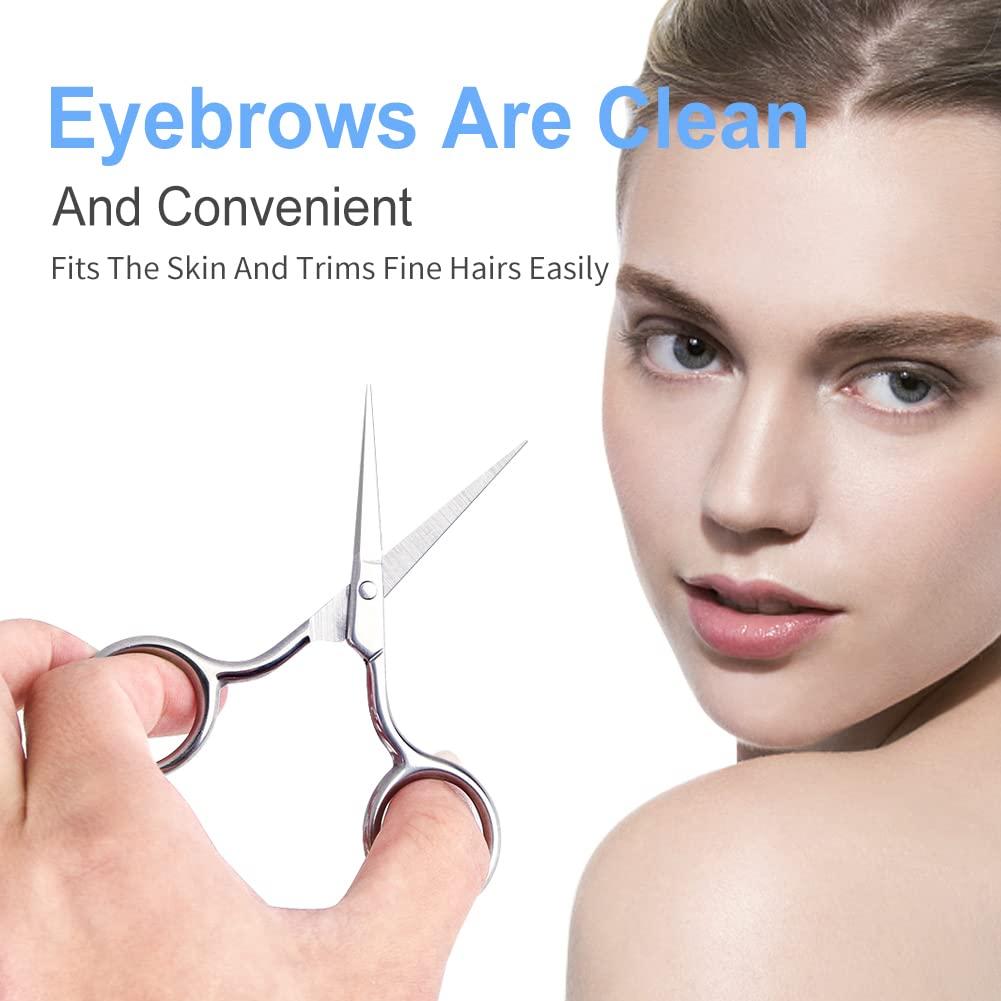 Tijeras para Cejas y Vello Nasal AsonTao - Acero Inoxidable