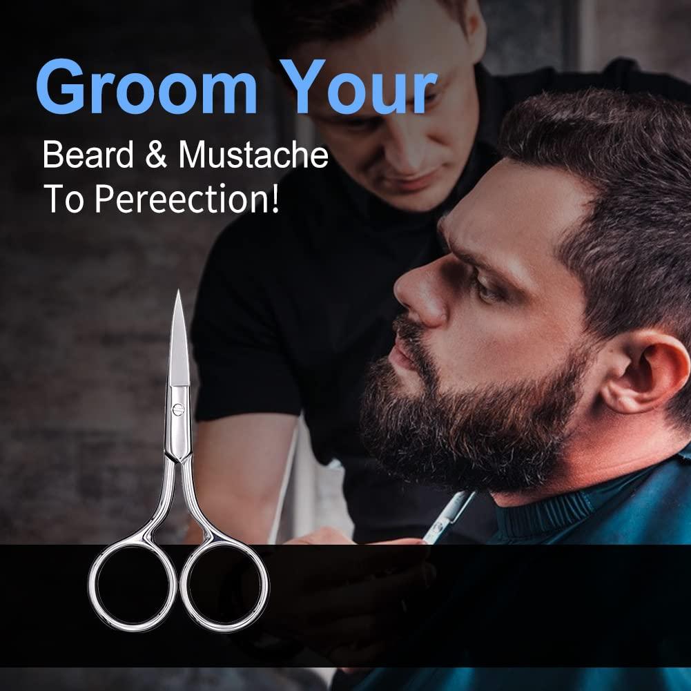 Tijeras para Cejas y Vello Nasal AsonTao - Acero Inoxidable