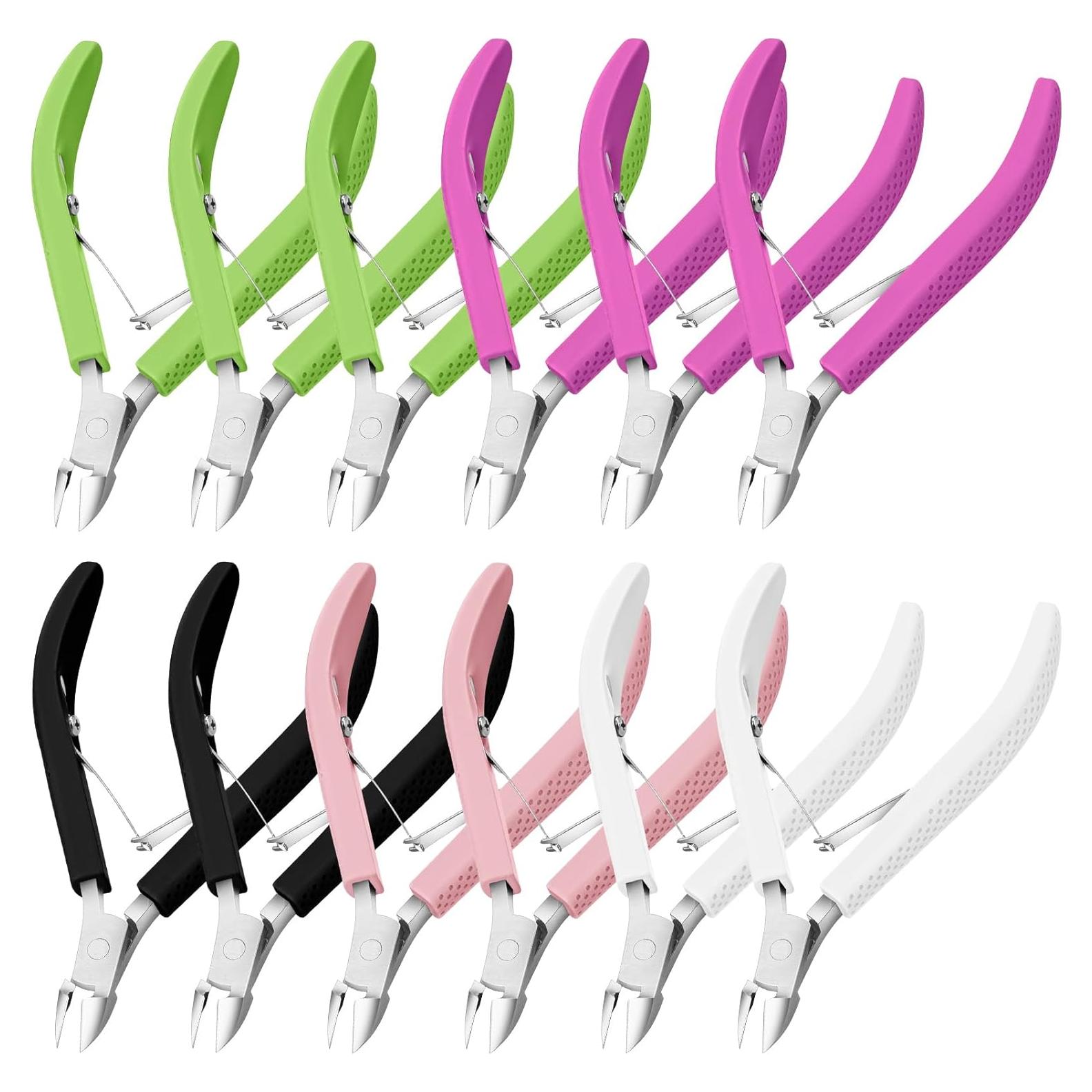 Kit de 12 Cortadores de Cutículas Leriton con Mango Antideslizante