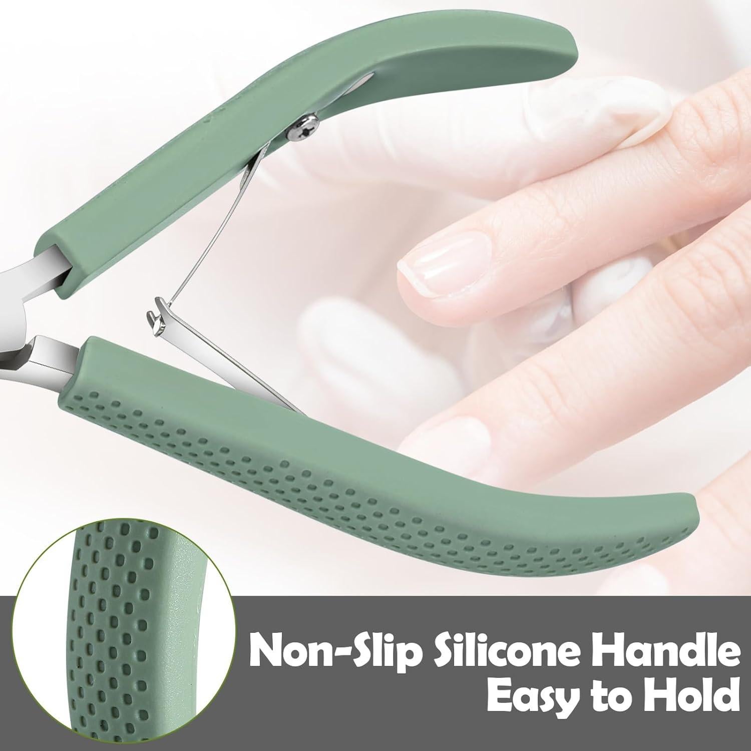 Kit de 12 Cortadores de Cutículas Leriton con Mango Antideslizante