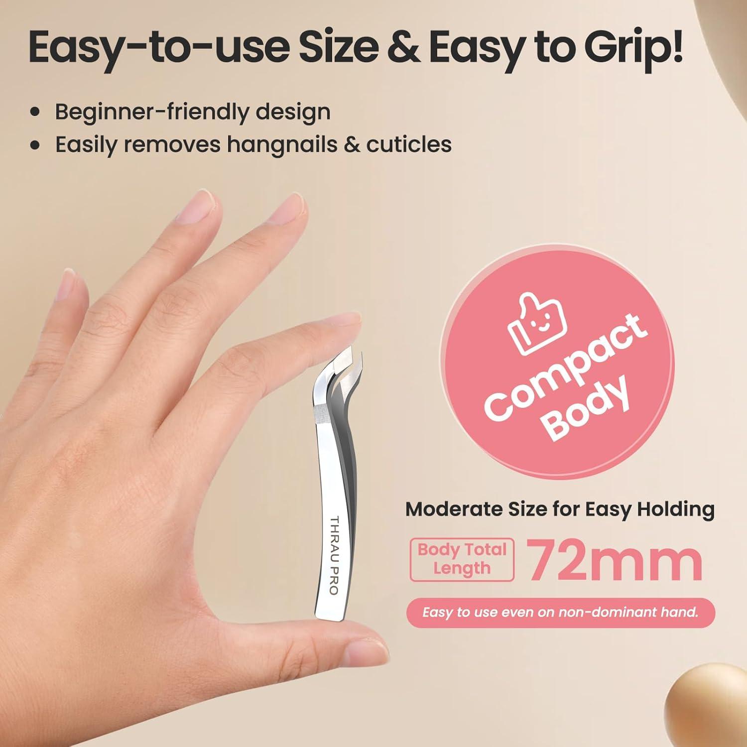 Cortador de Cutículas THRAU Mini Acero Inoxidable 7.19cm