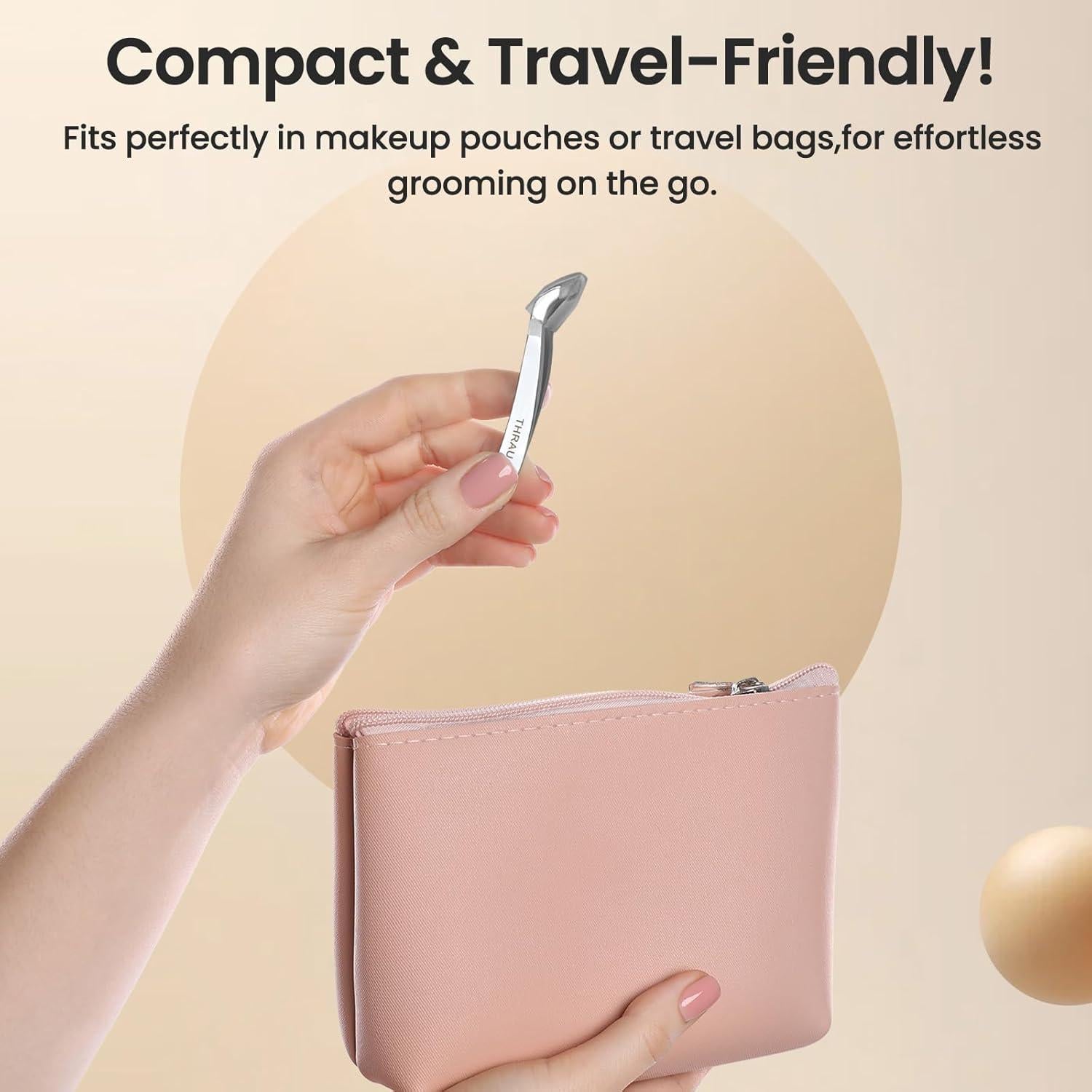 Cortador de Cutículas THRAU Mini Acero Inoxidable 7.19cm