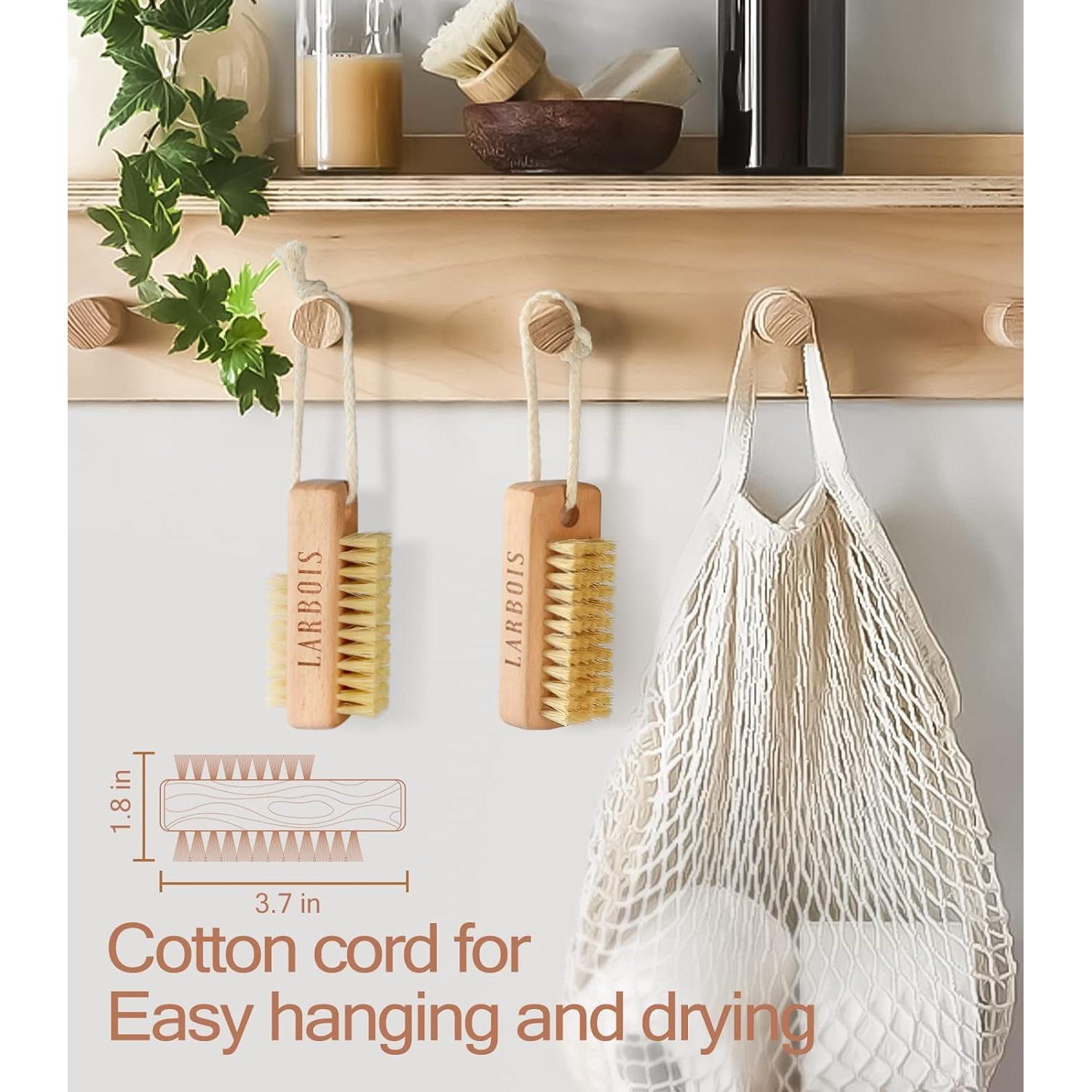 Cepillo de Uñas de Madera de Haya Larbois - 2 Pack