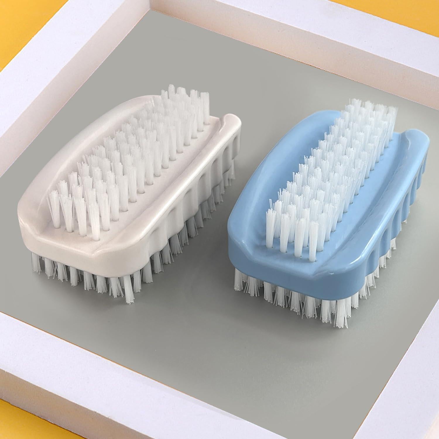 Cepillo de Uñas Ylijxqc 2 Pcs Doble Lado Nylon Antideslizante