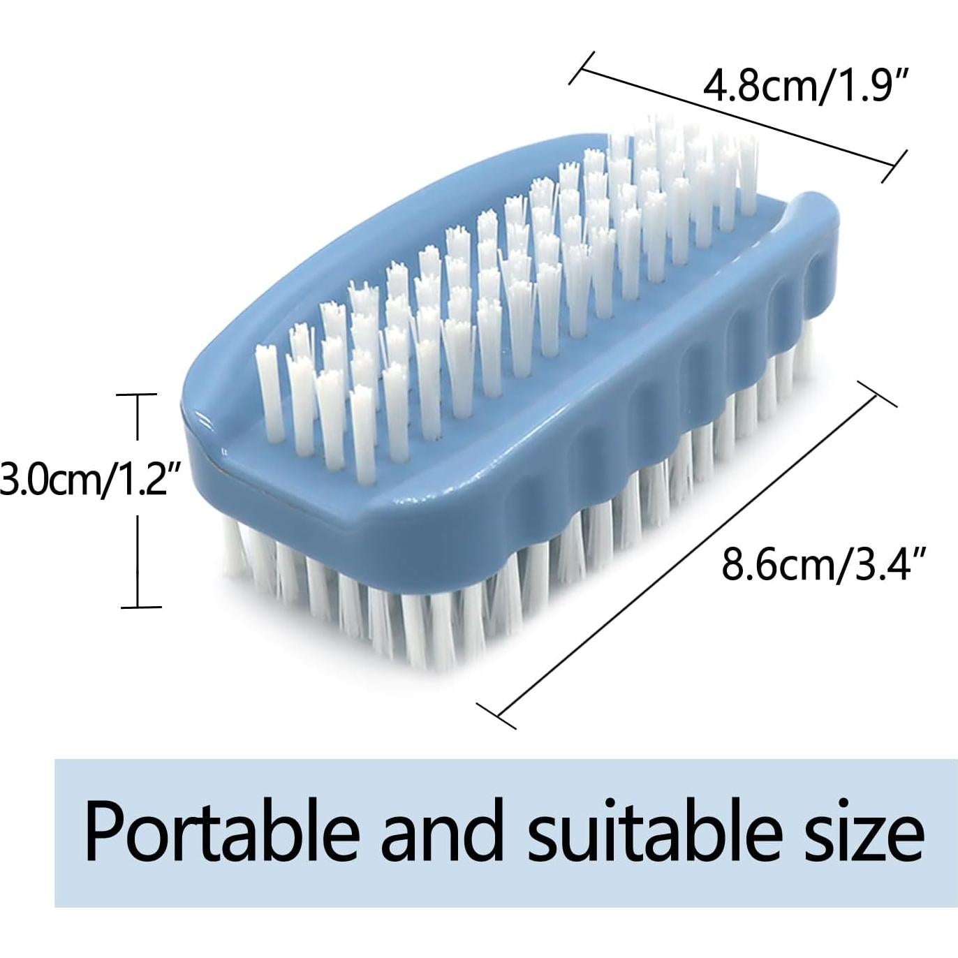 Cepillo de Uñas Ylijxqc 2 Pcs Doble Lado Nylon Antideslizante