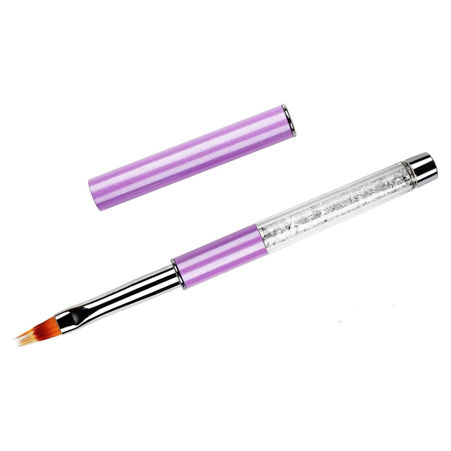 Pincel Ombre para Uñas BQAN con Mango de Rhinestone 15cm