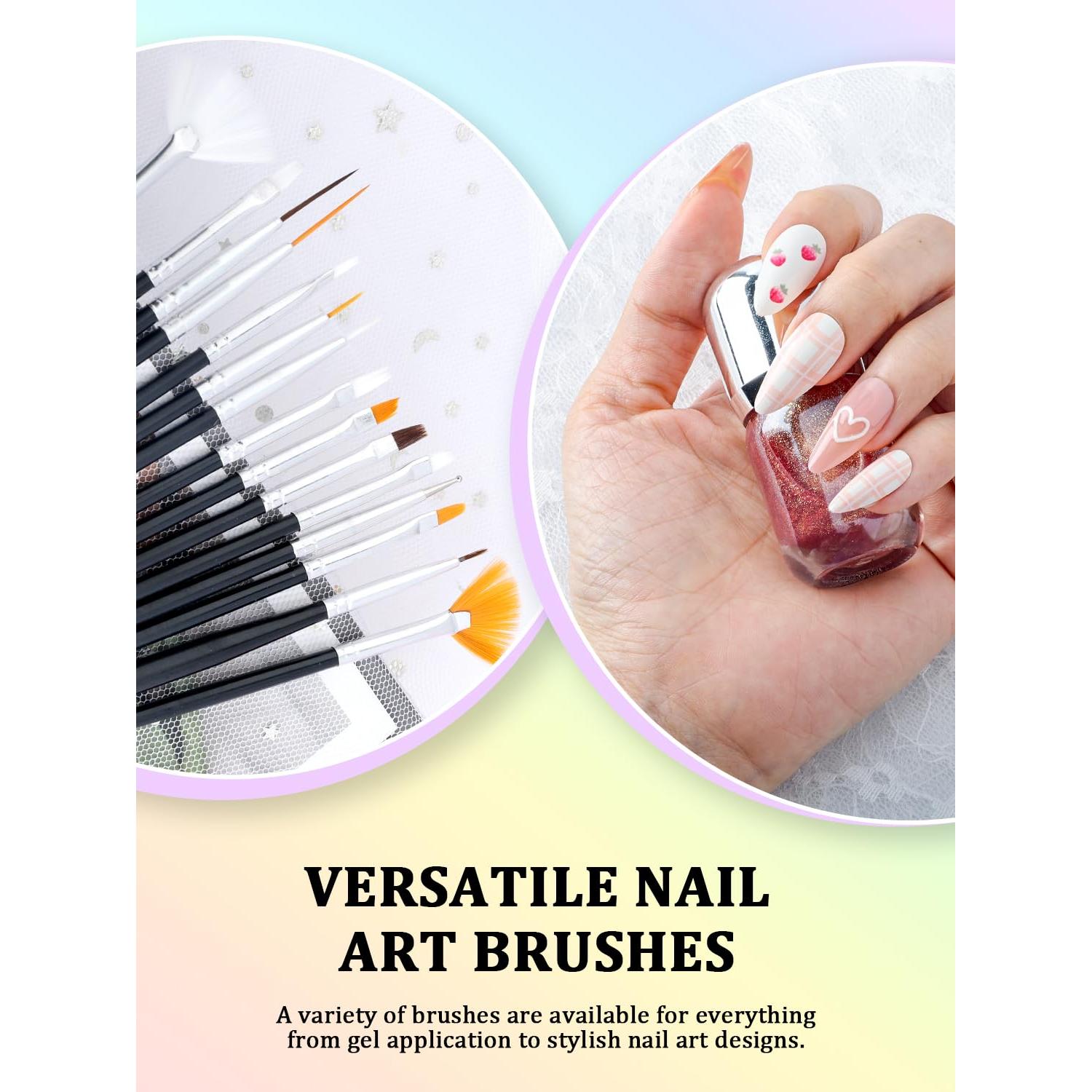 Juego de Pinceles para Arte de Uñas YOOVR - 33 Piezas