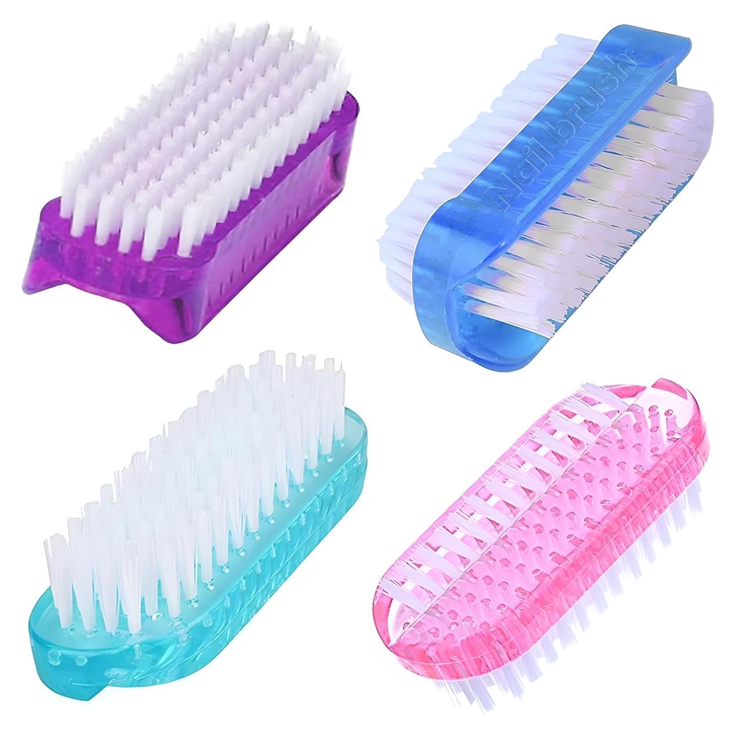 4 Cepillos de Uñas de Dos Lados ROLECK para Manos y Pies