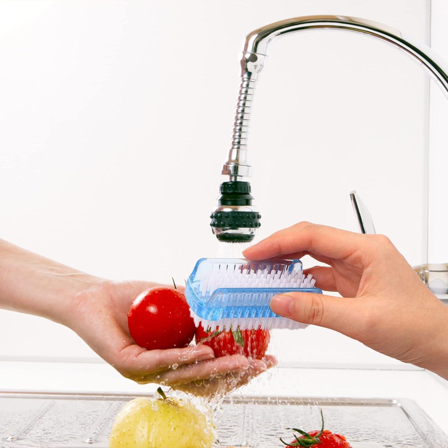 4 Cepillos de Uñas de Dos Lados ROLECK para Manos y Pies