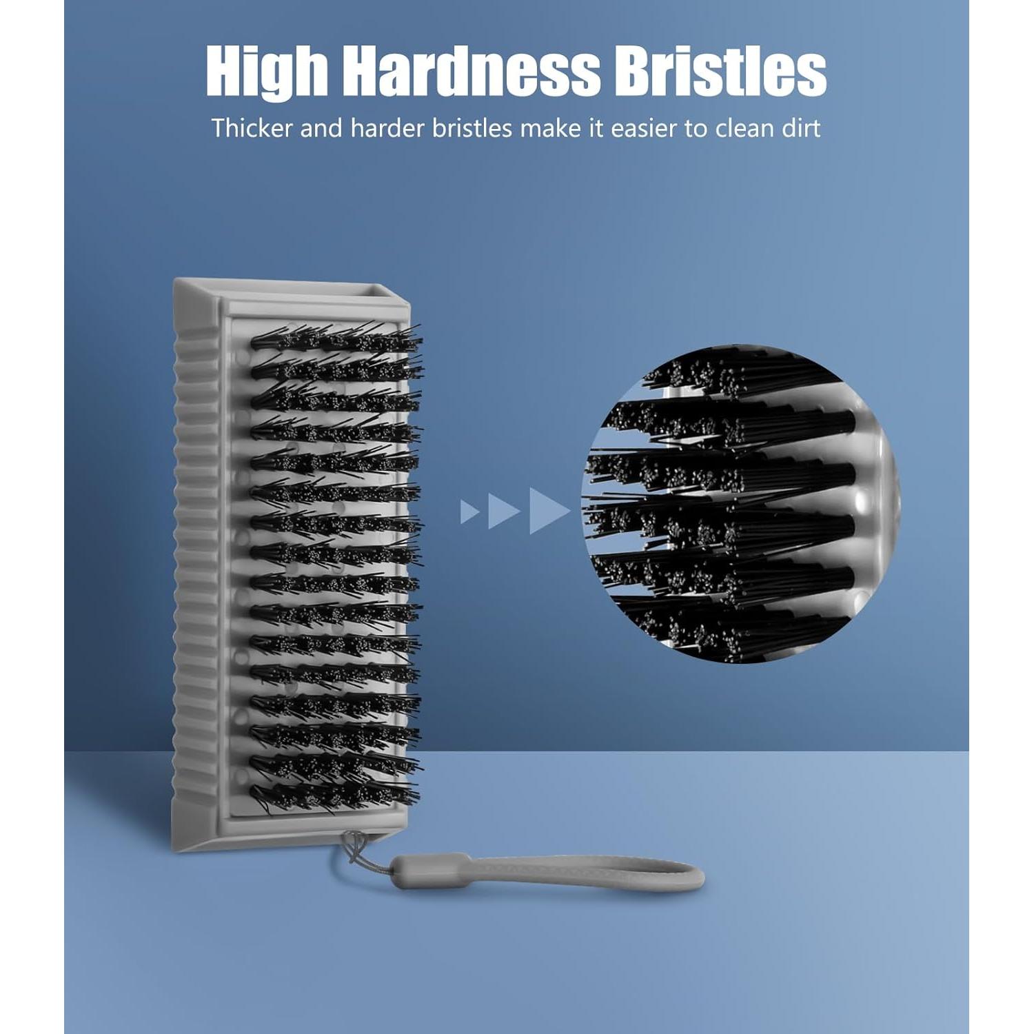 Cepillo de Uñas Larbois Gris - Paquete de 2 para Limpieza Profunda