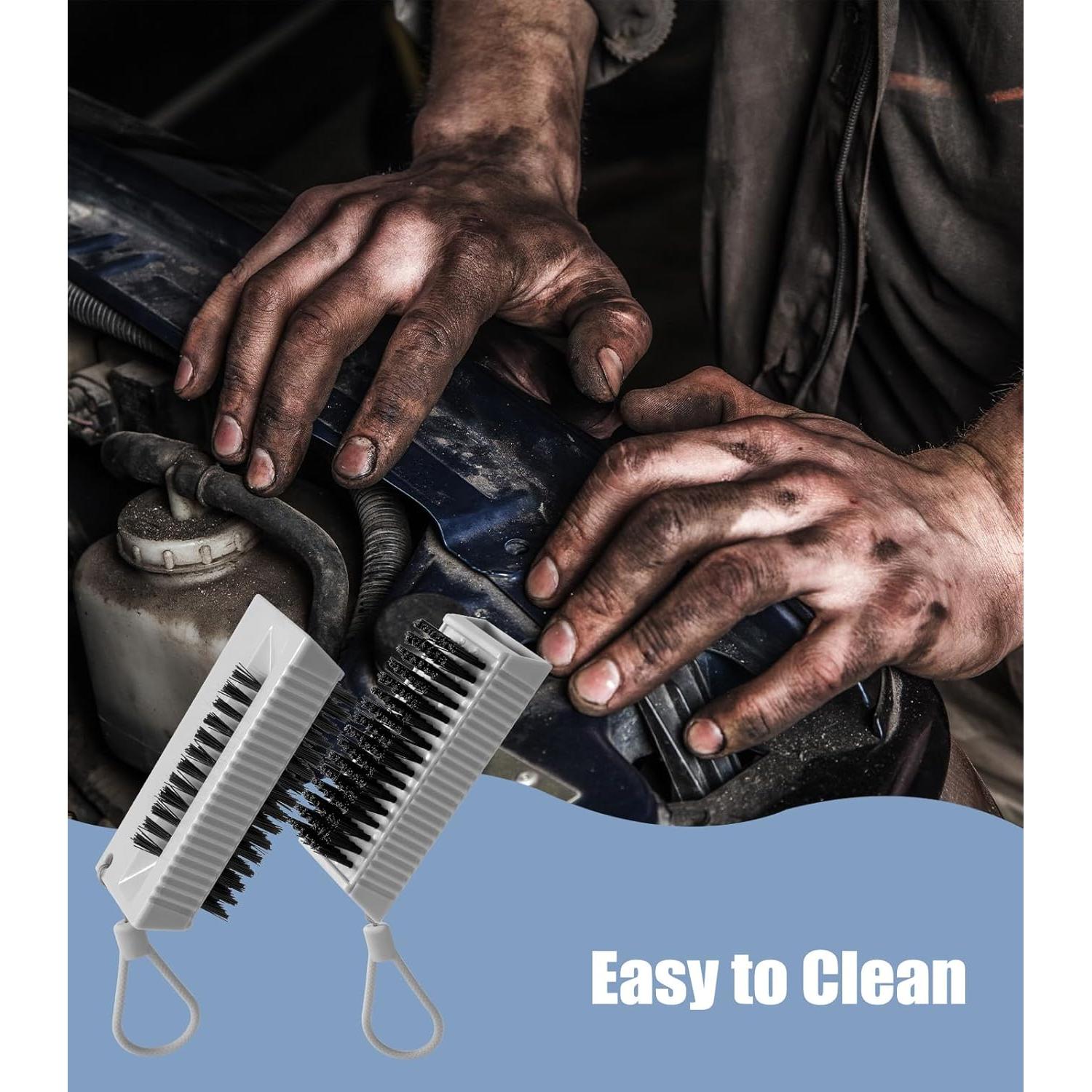 Cepillo de Uñas Larbois Gris - Paquete de 2 para Limpieza Profunda