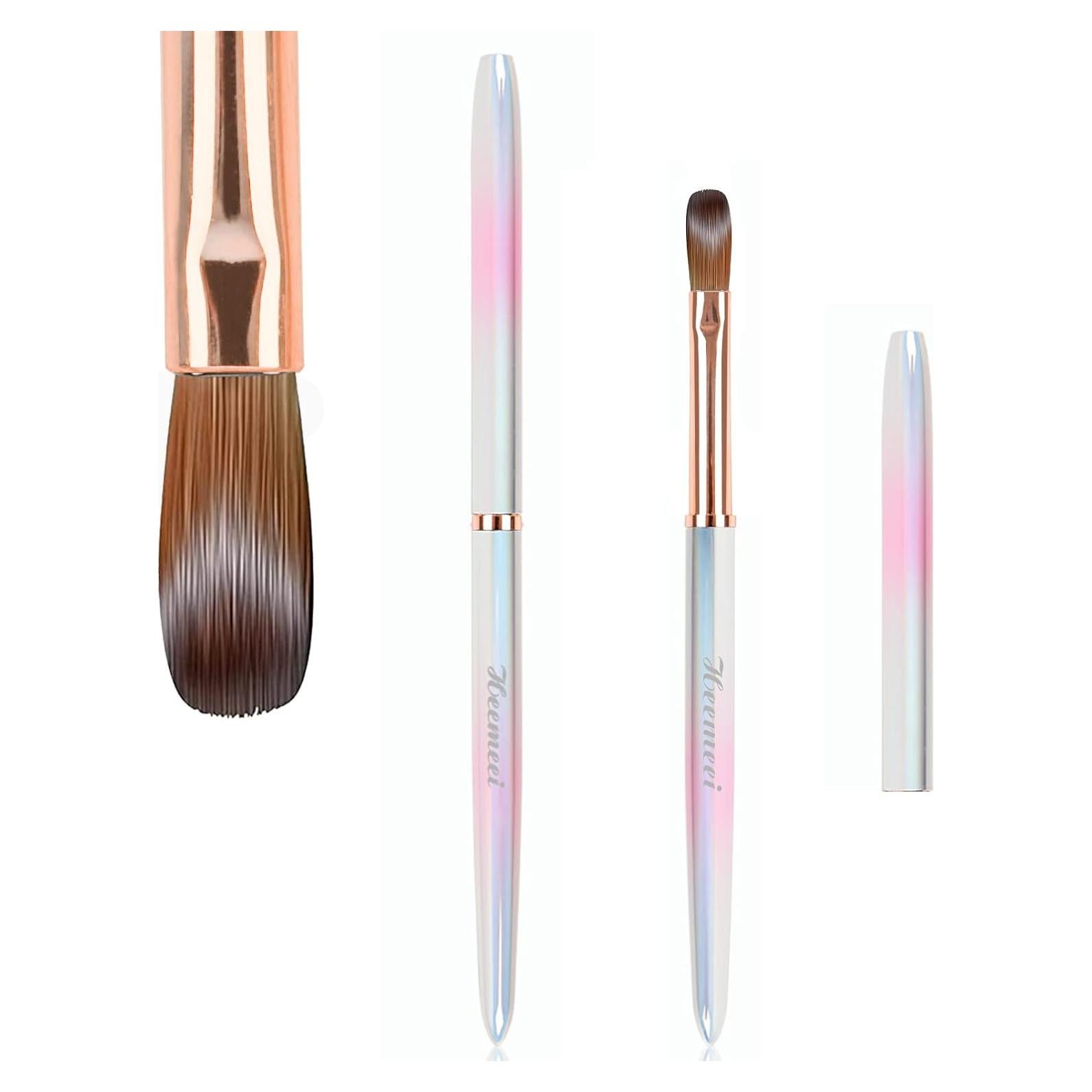 Pincel de Uñas Acrílico Heemeei Tamaño 8 Kolinsky 100% Puro