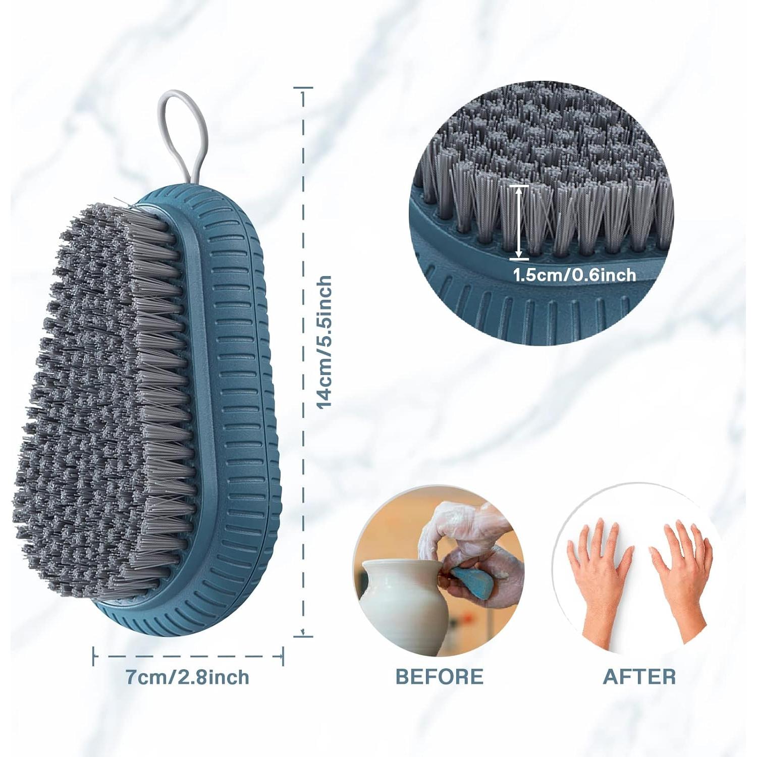 Cepillo de Uñas VWMYQ Duradero con Cerdas Rígidas - Azul