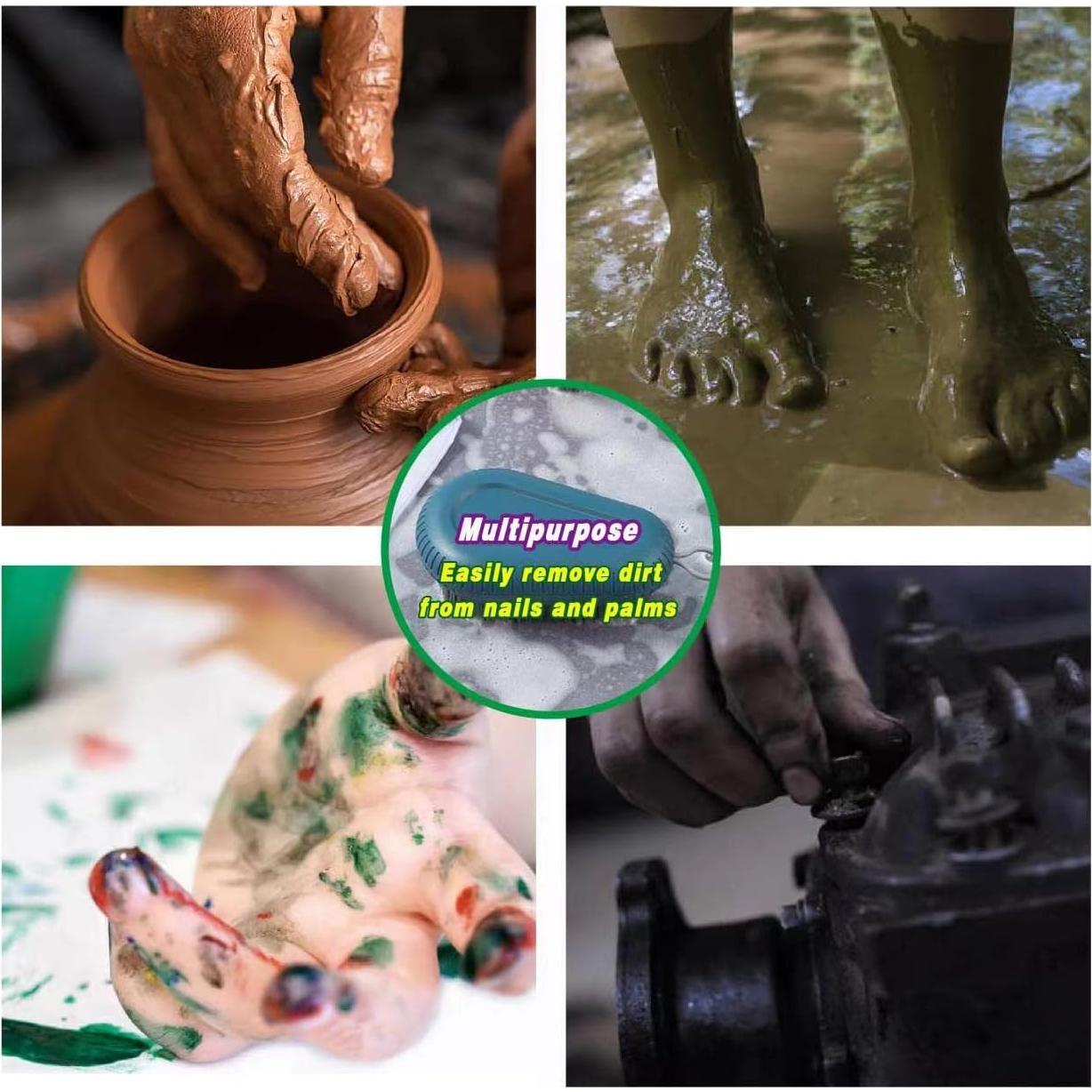 Cepillo de Uñas VWMYQ Duradero con Cerdas Rígidas - Azul