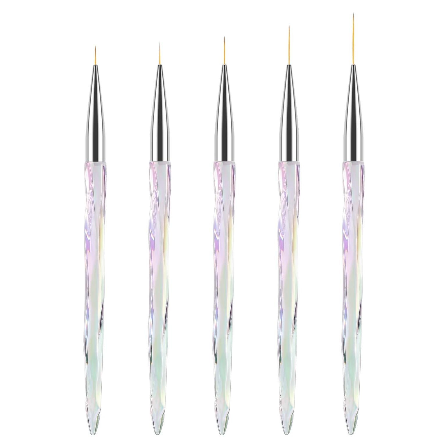 Pinceles de Arte de Uñas TEOYALL - 5 Longitudes 7-20mm