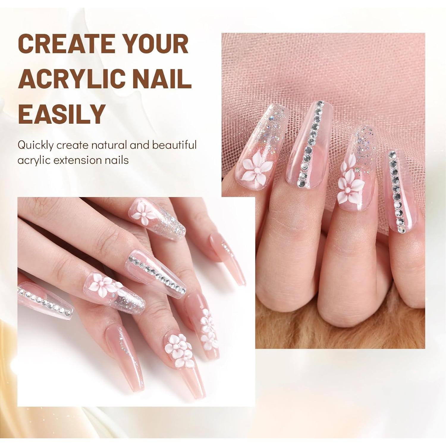 Set de Pinceles de Uñas Acrílicas Aokitec 3 Piezas 10/12/14