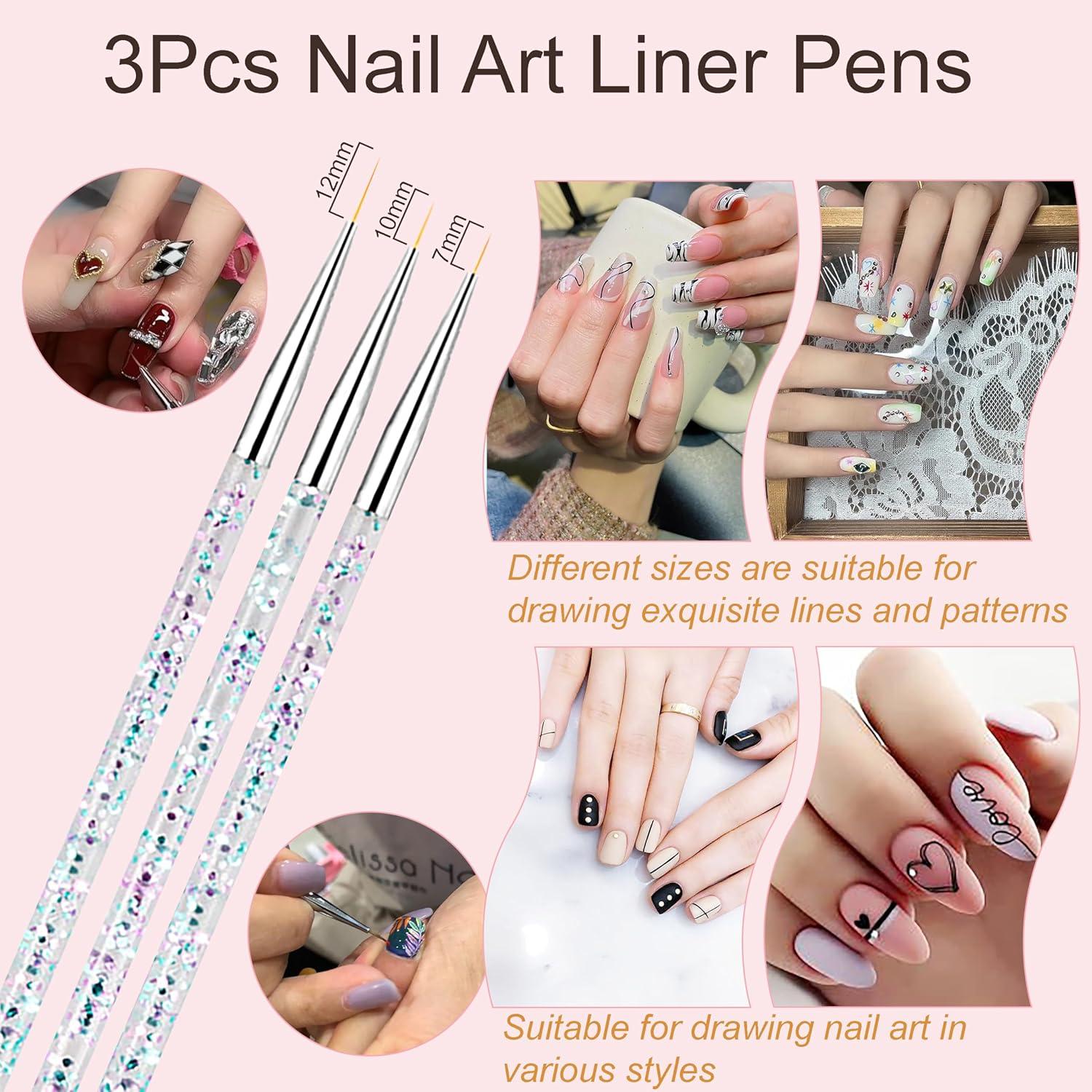 Juego de Pinceles de Arte de Uñas MYR 34 Piezas