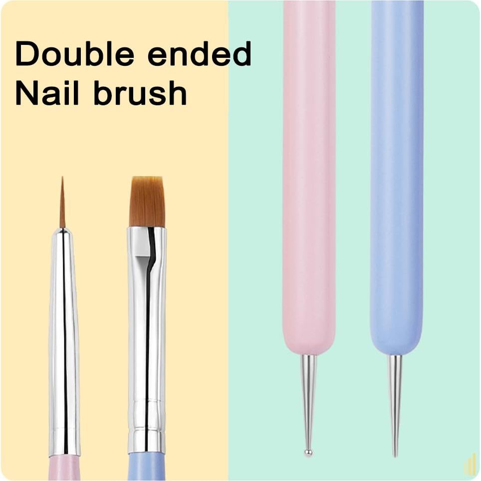 Set de Pinceles para Arte de Uñas Gembityful 6 Piezas