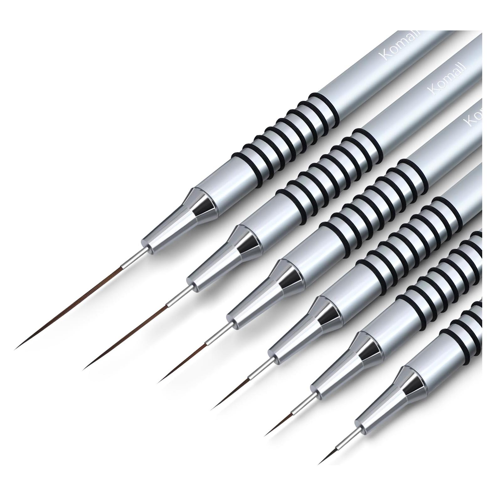 Set de 6 Pinceles de Arte de Uñas Lerpdaoo - Detalles Finos