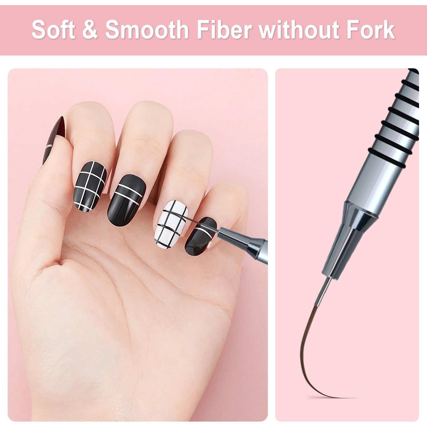 Set de 6 Pinceles de Arte de Uñas Lerpdaoo - Detalles Finos