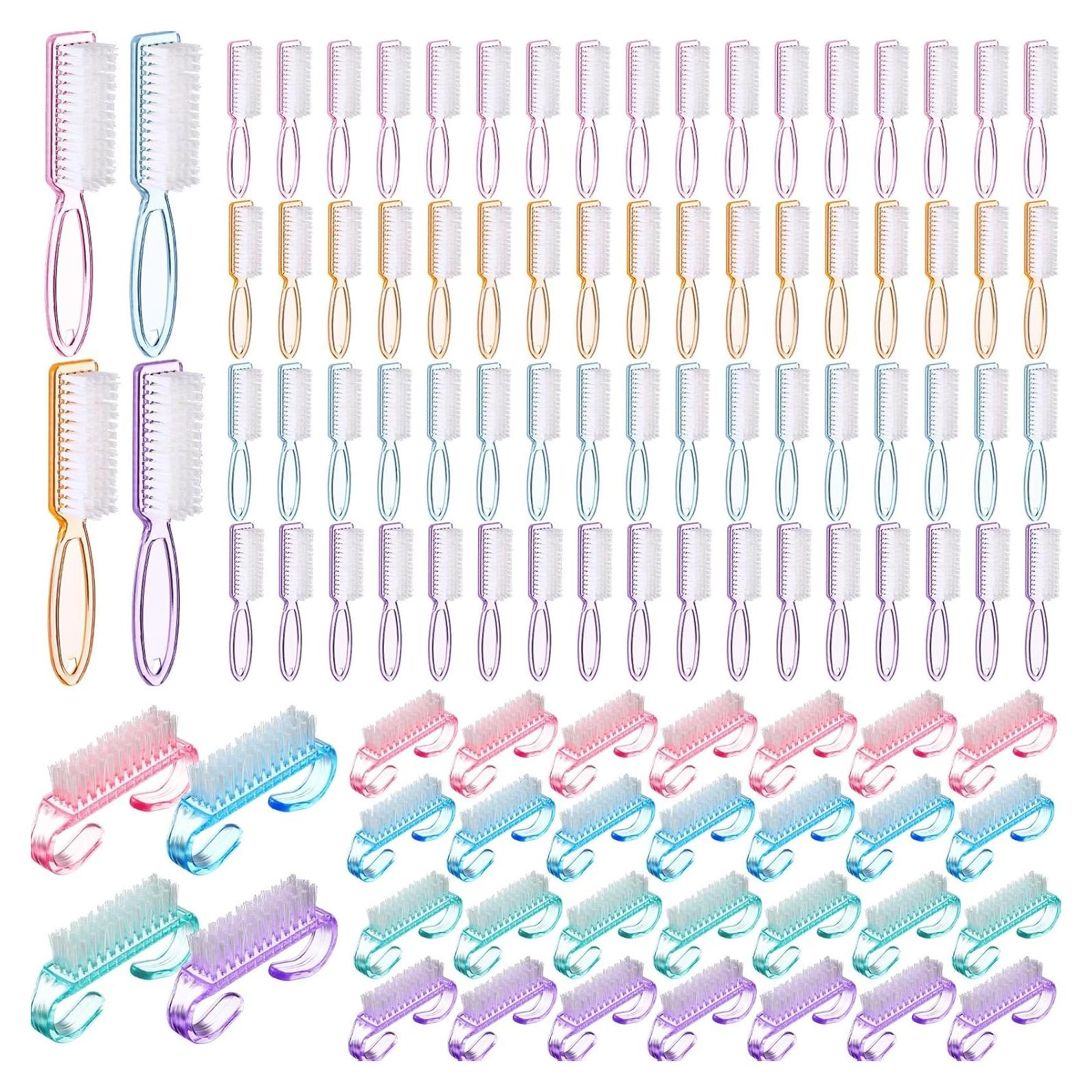 48 Piezas Cepillos de Uñas Patelai Multicolor para Manos y Pies