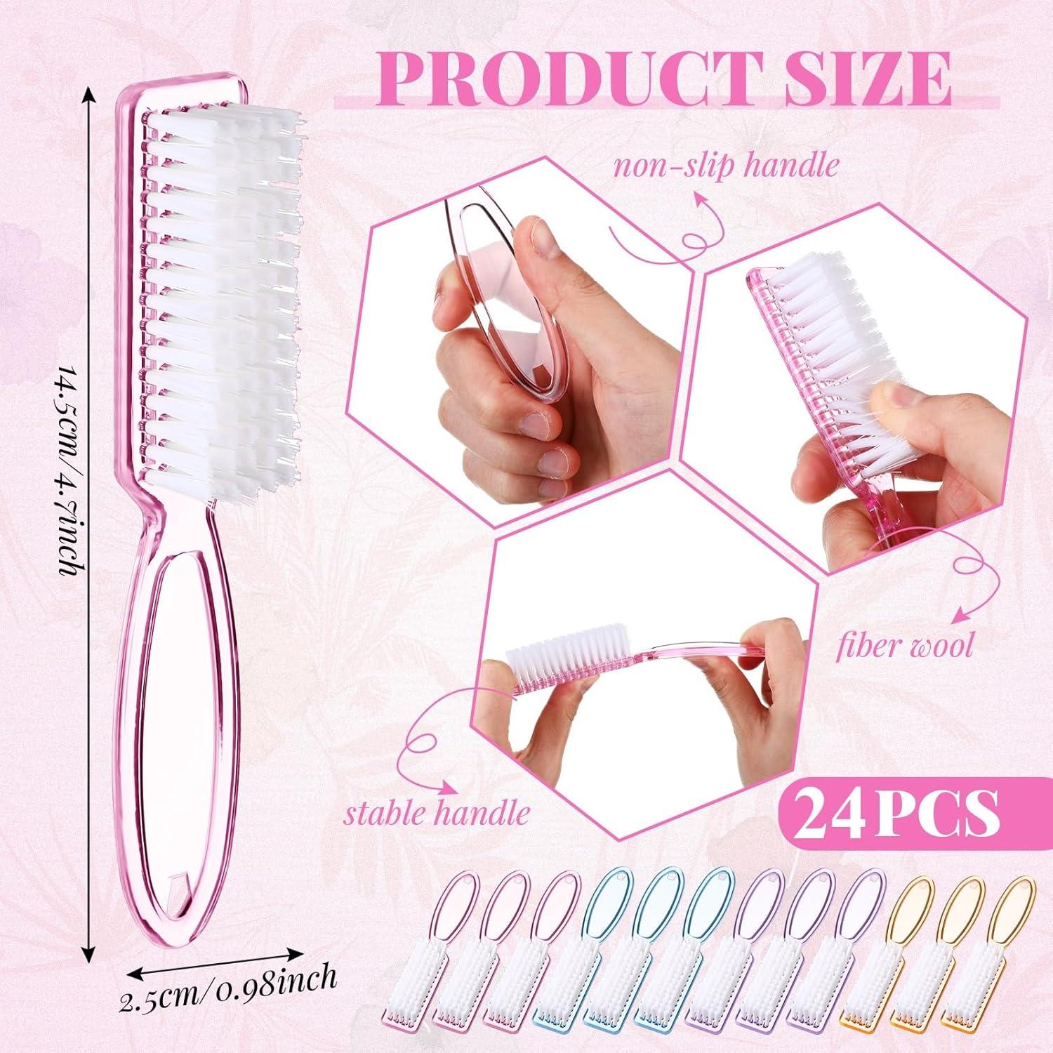 48 Piezas Cepillos de Uñas Patelai Multicolor para Manos y Pies