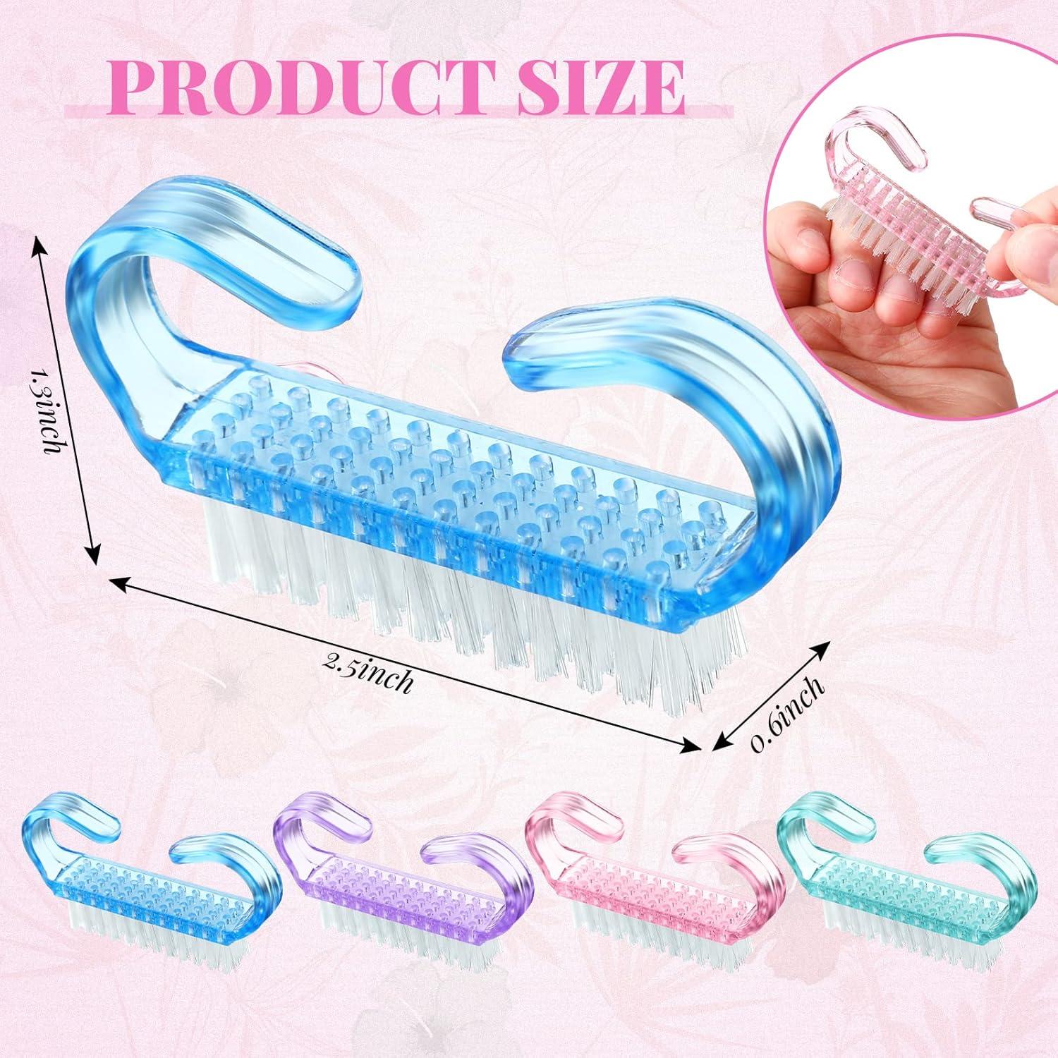 48 Piezas Cepillos de Uñas Patelai Multicolor para Manos y Pies