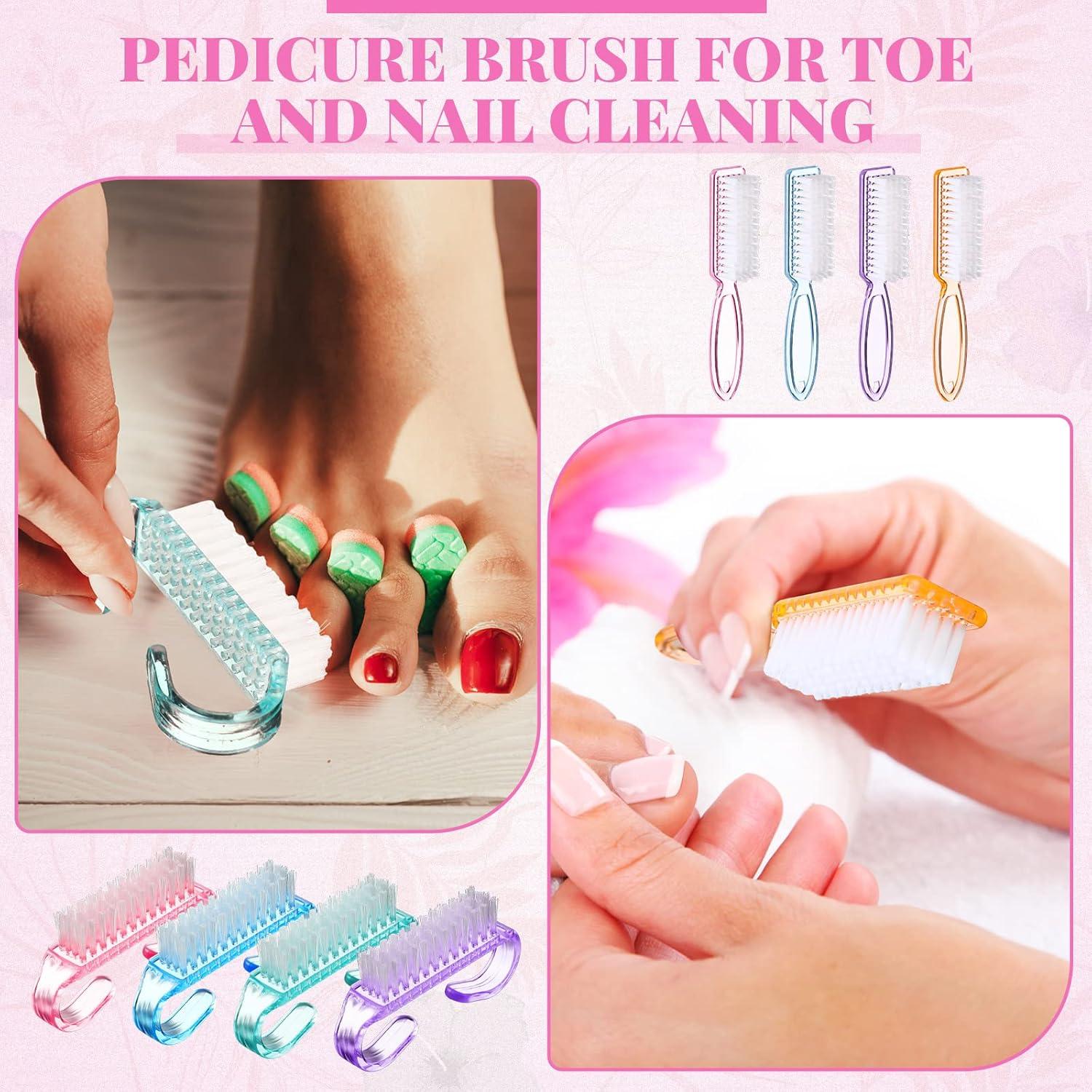 48 Piezas Cepillos de Uñas Patelai Multicolor para Manos y Pies