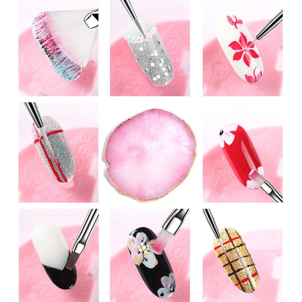 Juego de Pinceles para Arte de Uñas Auocattail 21 Pcs