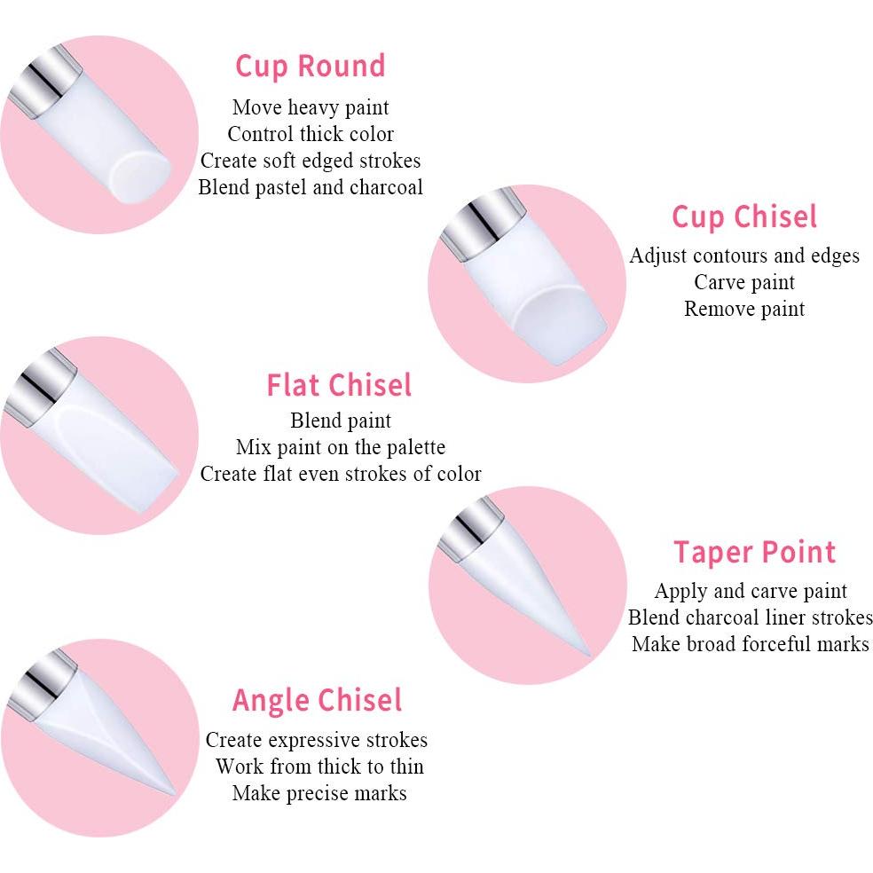 Juego de Pinceles para Arte de Uñas Auocattail 21 Pcs