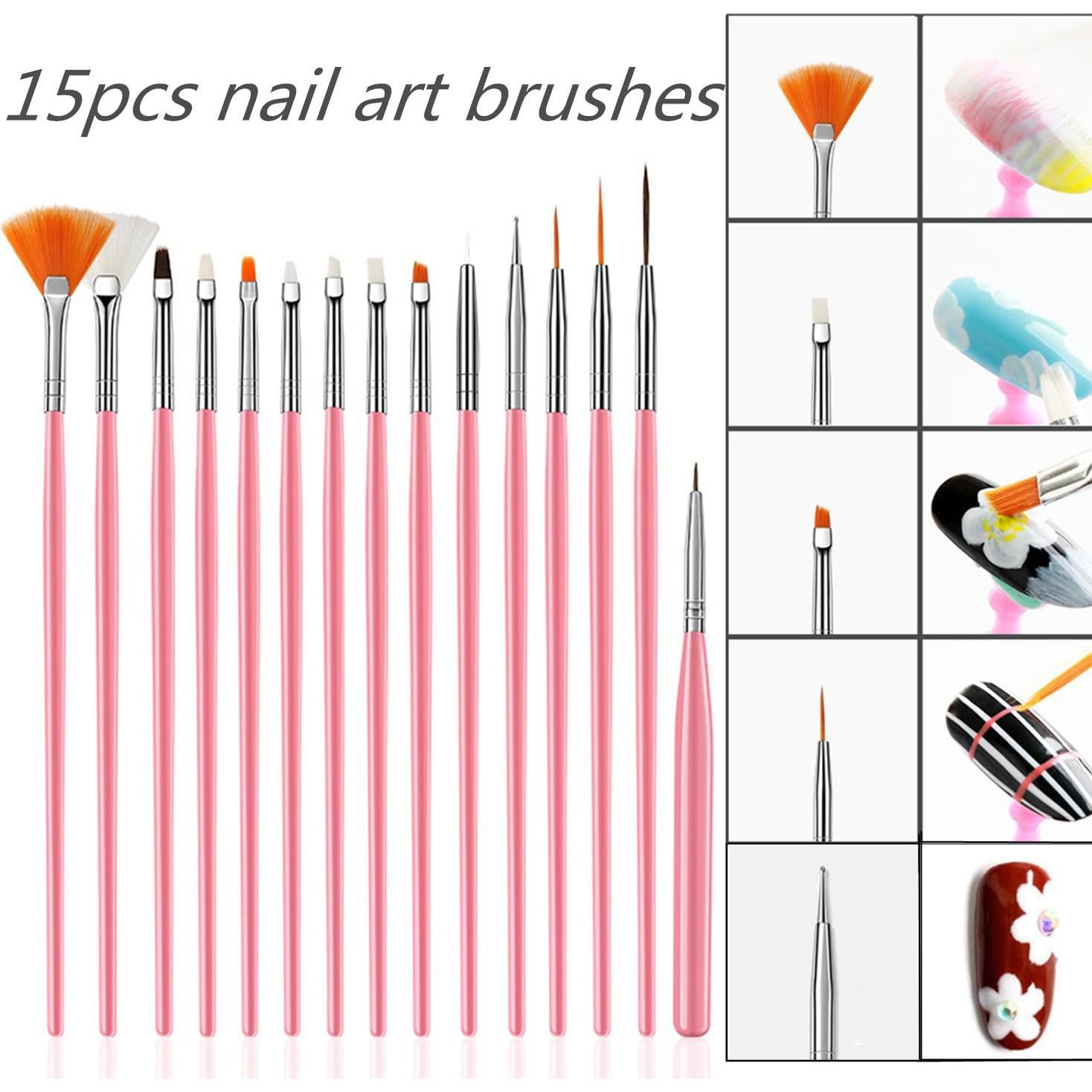 Juego de Herramientas para Arte de Uñas FULINJOY 20 Pcs