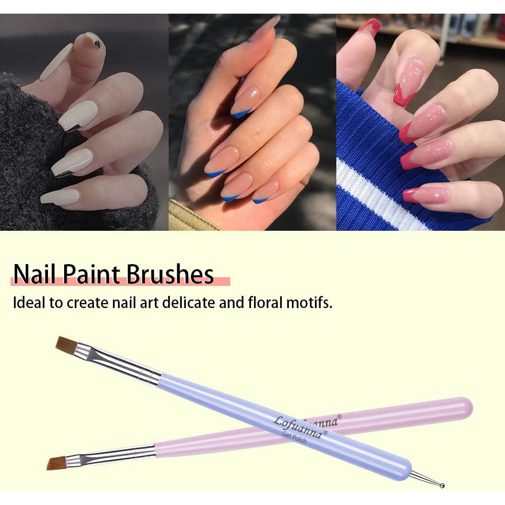 Juego de Pinceles para Arte de Uñas Lofuanna 6 Piezas