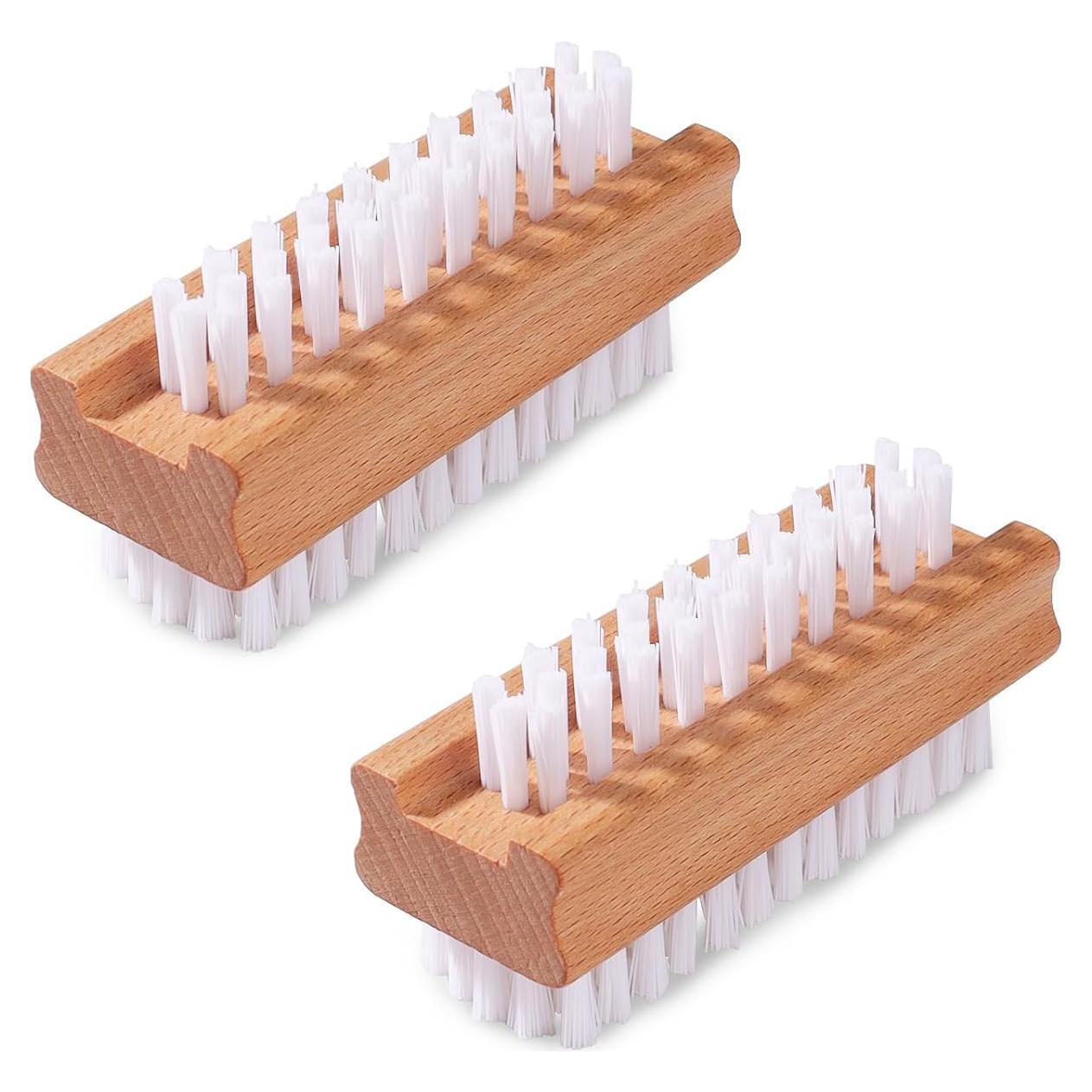 Cepillo de Uñas Doble Cara SAMEBUTECO con Cerdas Rígidas - 2 Piezas