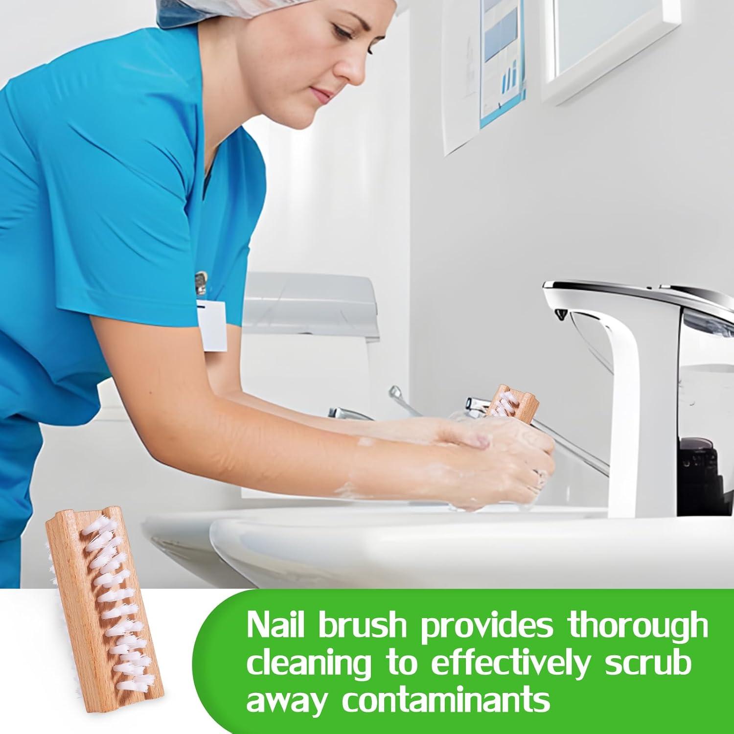 Cepillo de Uñas Doble Cara SAMEBUTECO con Cerdas Rígidas - 2 Piezas