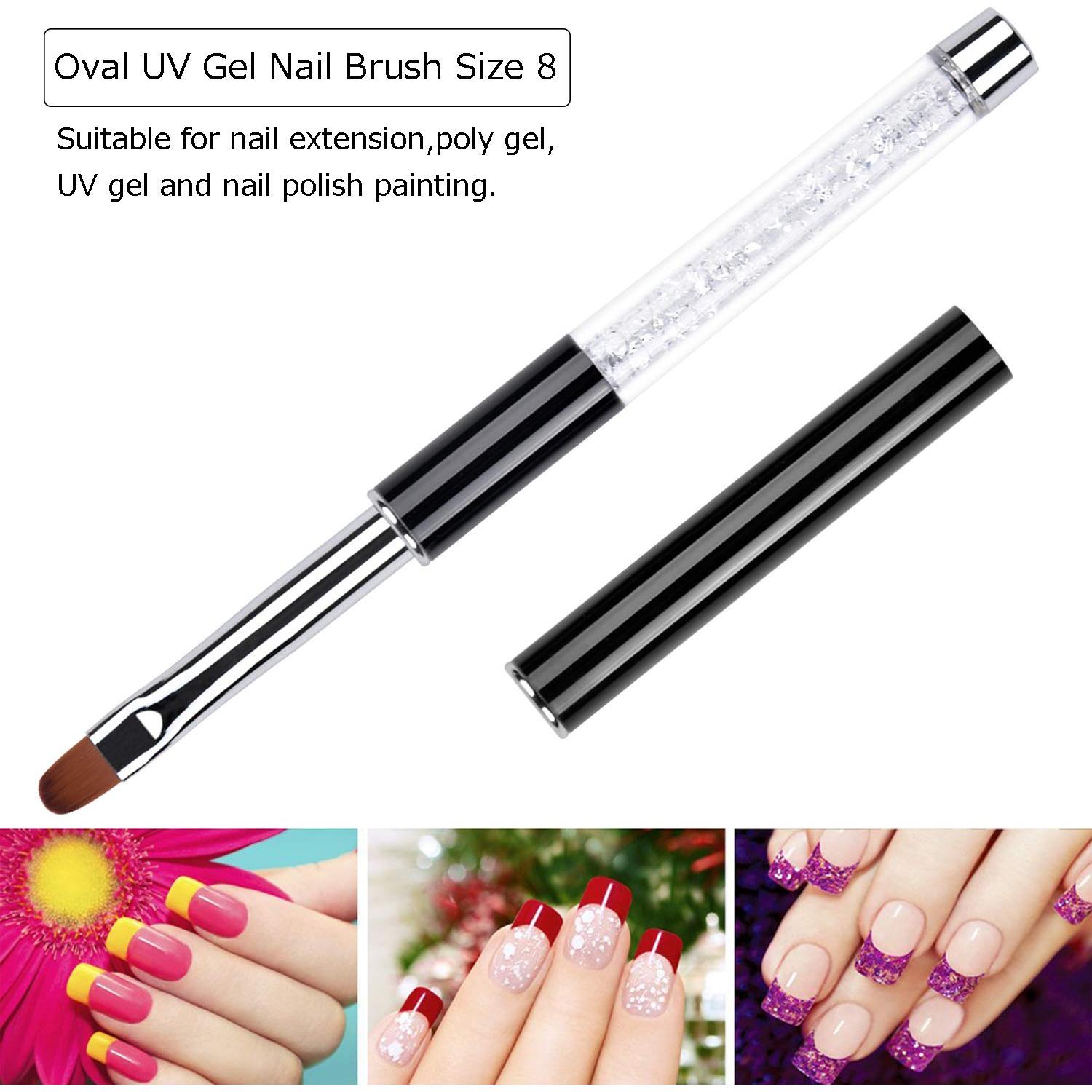 Juego de Pinceles de Uñas UV Gel 2 Piezas Profesional Nanchang