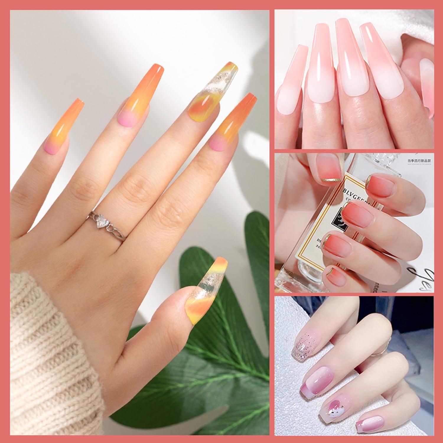 Juego de Pinceles para Uñas HomTop 9 Piezas - Doble Punta y Detalle