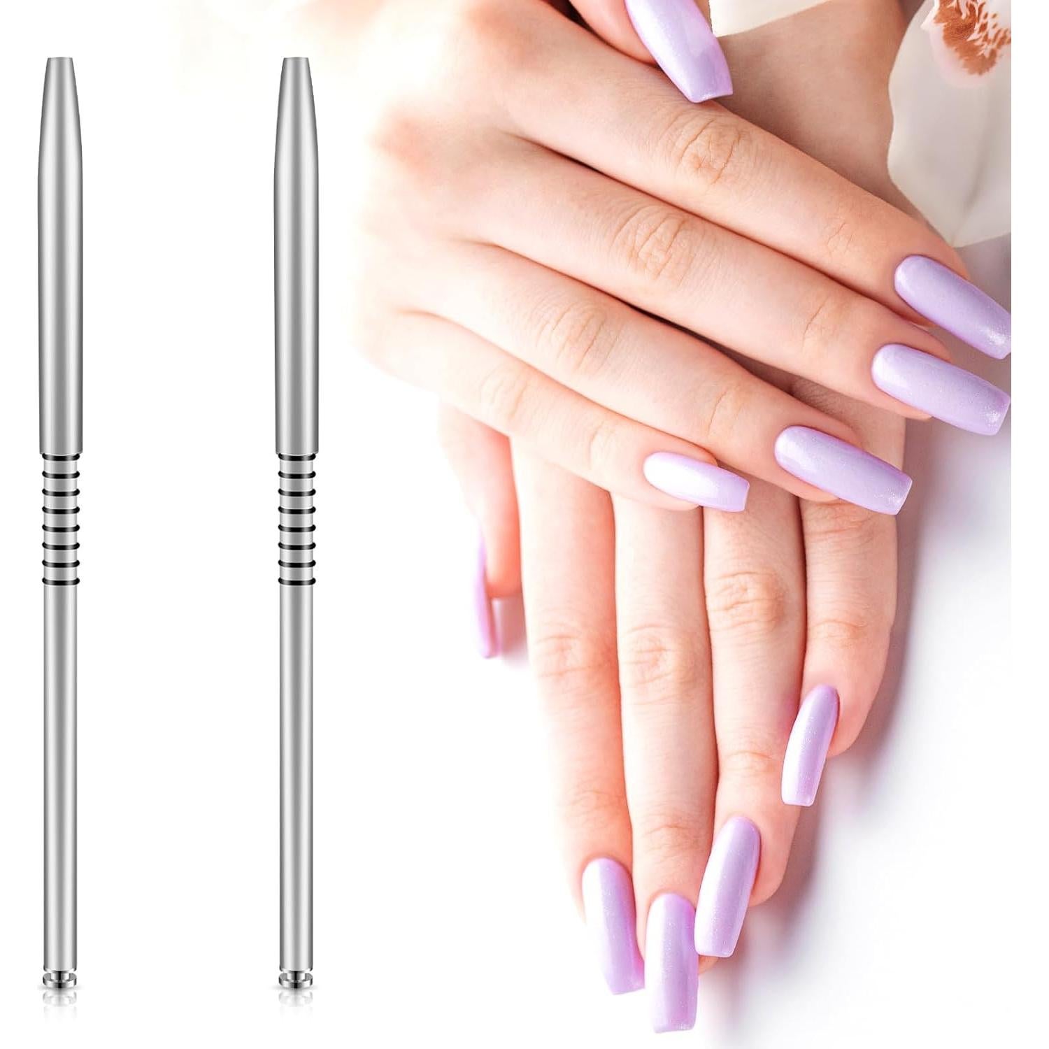 Paquete de 2 Pinceles de Uñas Acrílicas 3D Kolinsky #2 #4