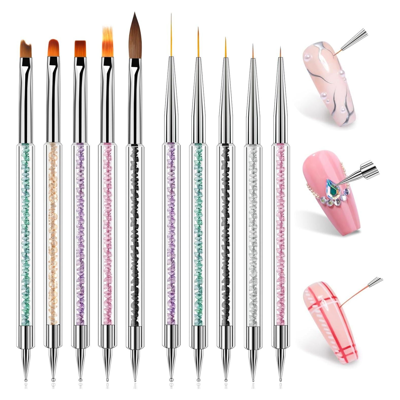 Juego de Pinceles para Arte de Uñas MUSILAN 10 Piezas