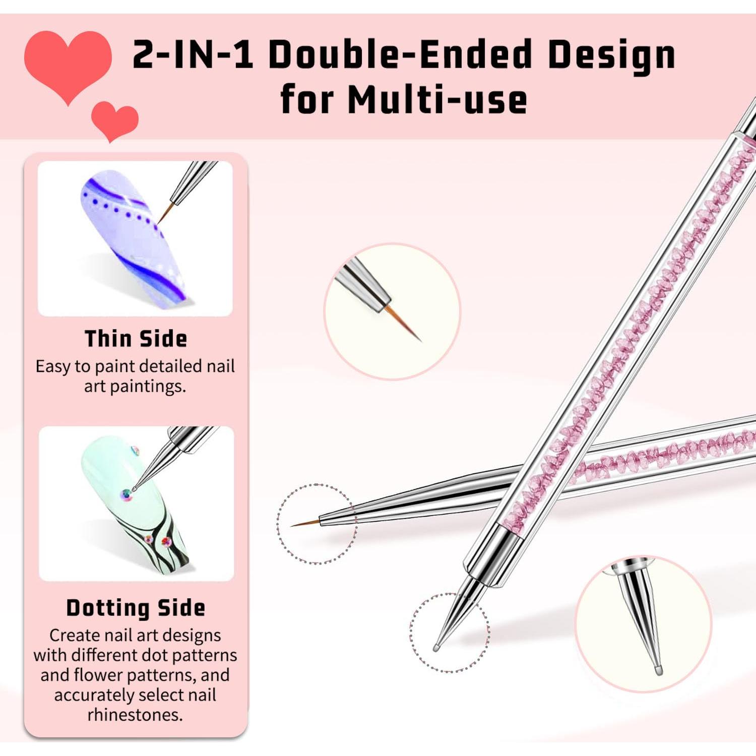 Juego de Pinceles para Arte de Uñas MUSILAN 10 Piezas