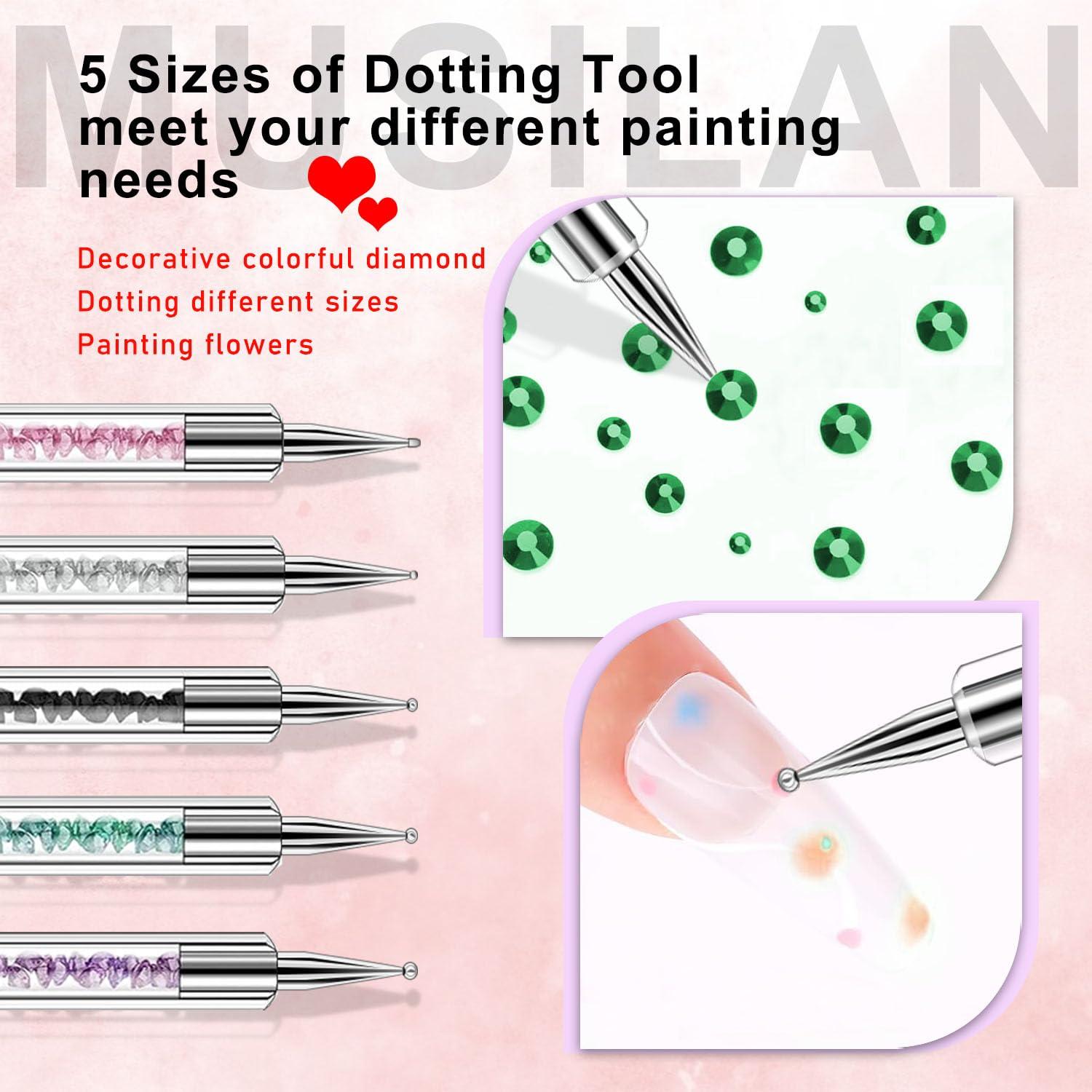 Juego de Pinceles para Arte de Uñas MUSILAN 10 Piezas