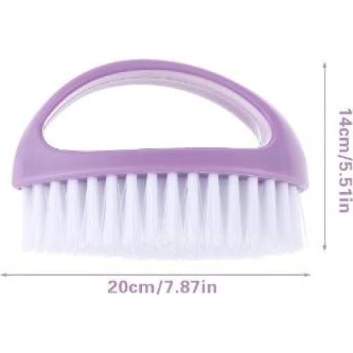 Cepillo de Uñas Pluzmecalm Morado, Alta Resistencia, Cerdas Nylon