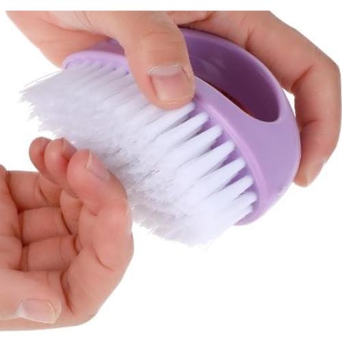 Cepillo de Uñas Pluzmecalm Morado, Alta Resistencia, Cerdas Nylon