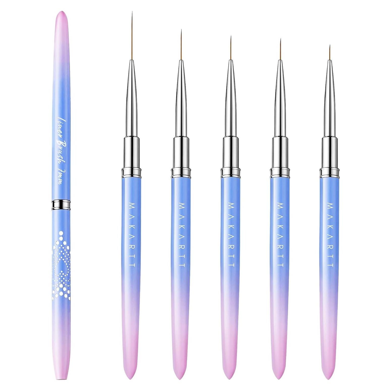 Conjunto de Pinceles para Uñas Makartt 5 Piezas 7-25mm