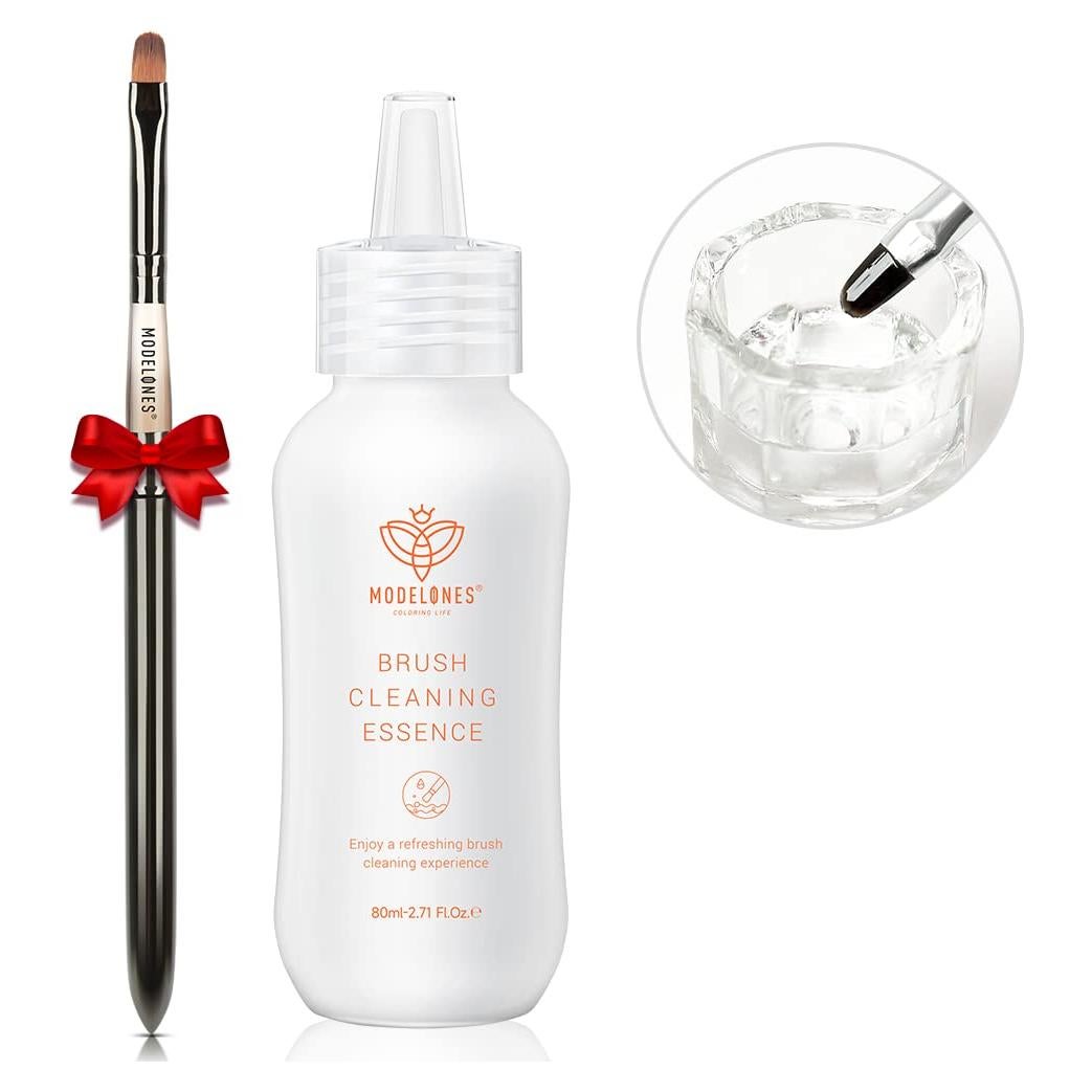 Limpiador y Restaurador de Pinceles Modelones 80ml con Pincel Pro